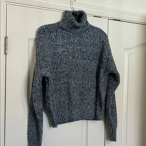 Cozy Gray Turtleneck Sweater - Picture 1 of 2